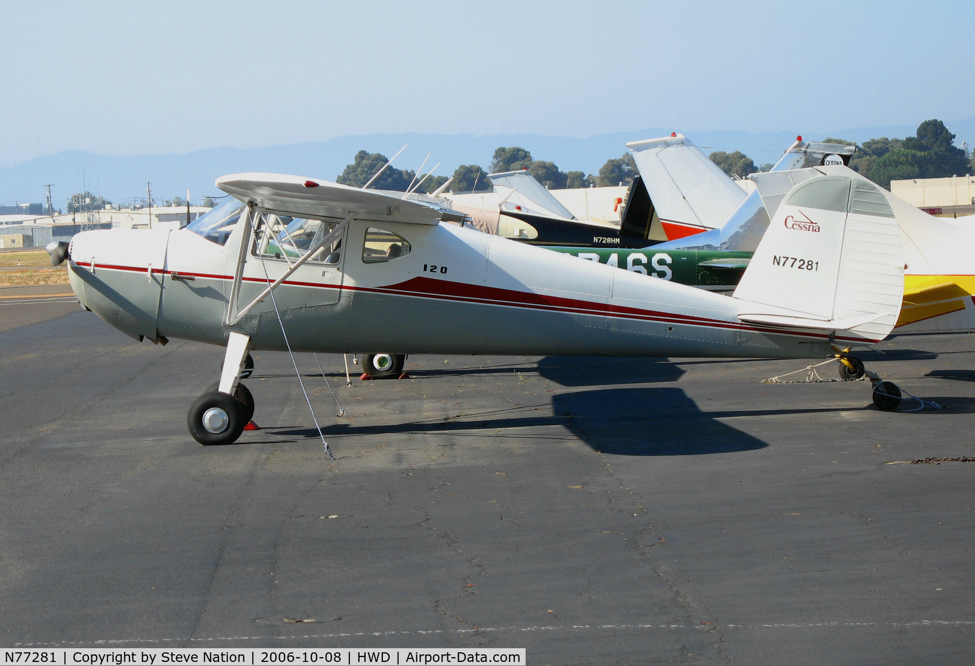 N77281, 1946 Cessna 120 C/N 11723, TAO Engineering 1946 Cessna 120 @ Hayward Municipal Airport, CA