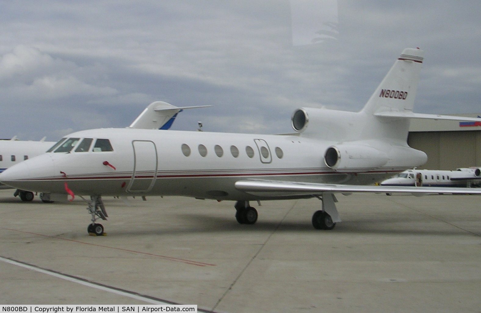 N800BD, 2000 Dassault Falcon 50 C/N 161, SAN Ramp