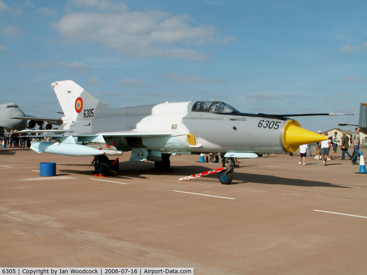 6305, Mikoyan-Gurevich MiG-21MF-75 Lancer C C/N 96006305/0507, MiG 21/MF-75--Romanian AF at Fairford