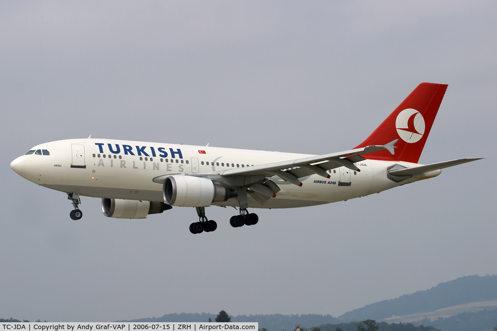 TC-JDA, 1989 Airbus A310-304 C/N 496, Turkish Airlines A310-300