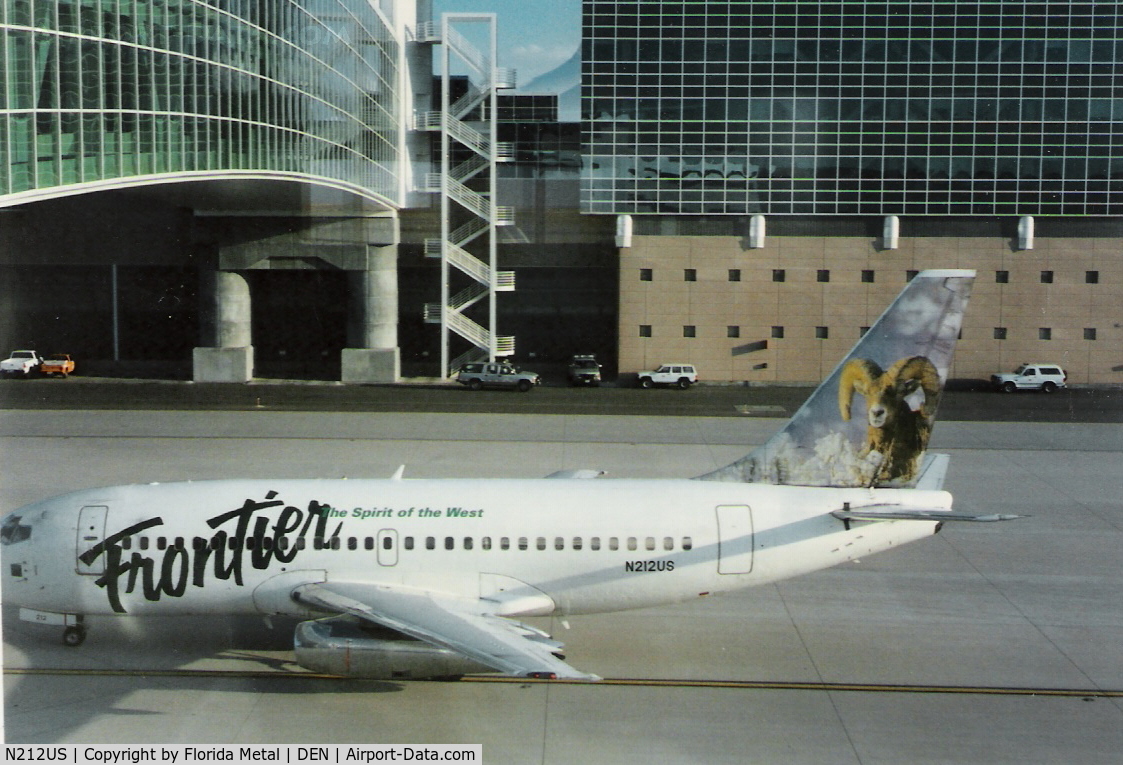 N212US, 1969 Boeing 737-201 C/N 20212, Frontier in 1996