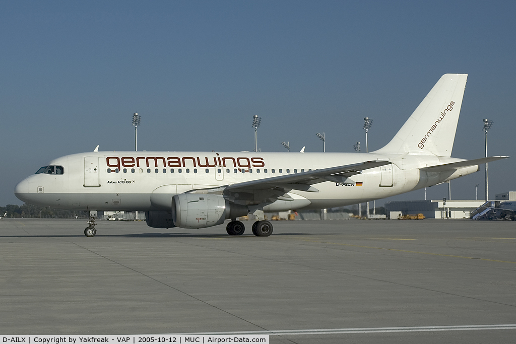 D-AILX, 1998 Airbus A319-114 C/N 860, Germanwings Airbus 319