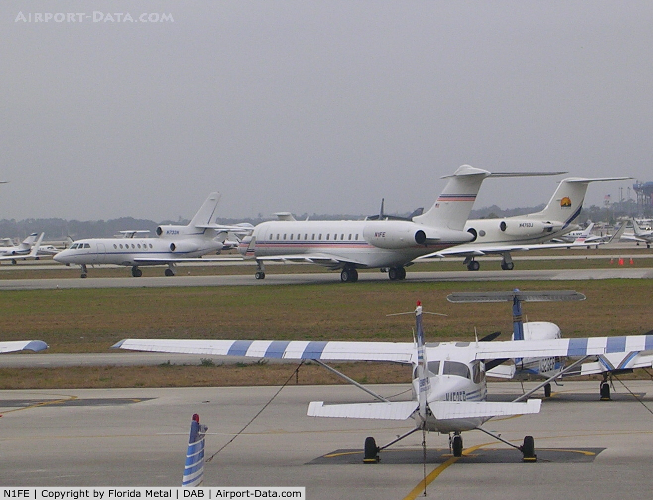 N1FE, 2001 Bombardier BD-700-1A10 Global Express C/N 9091, Global Express parked on 16/34 during race.