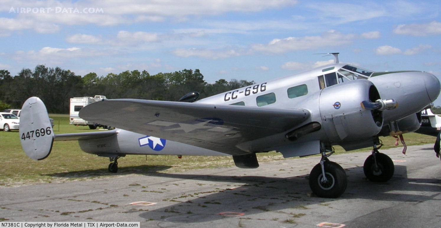 N7381C, 1944 Beech C18S C/N 8104, C-45