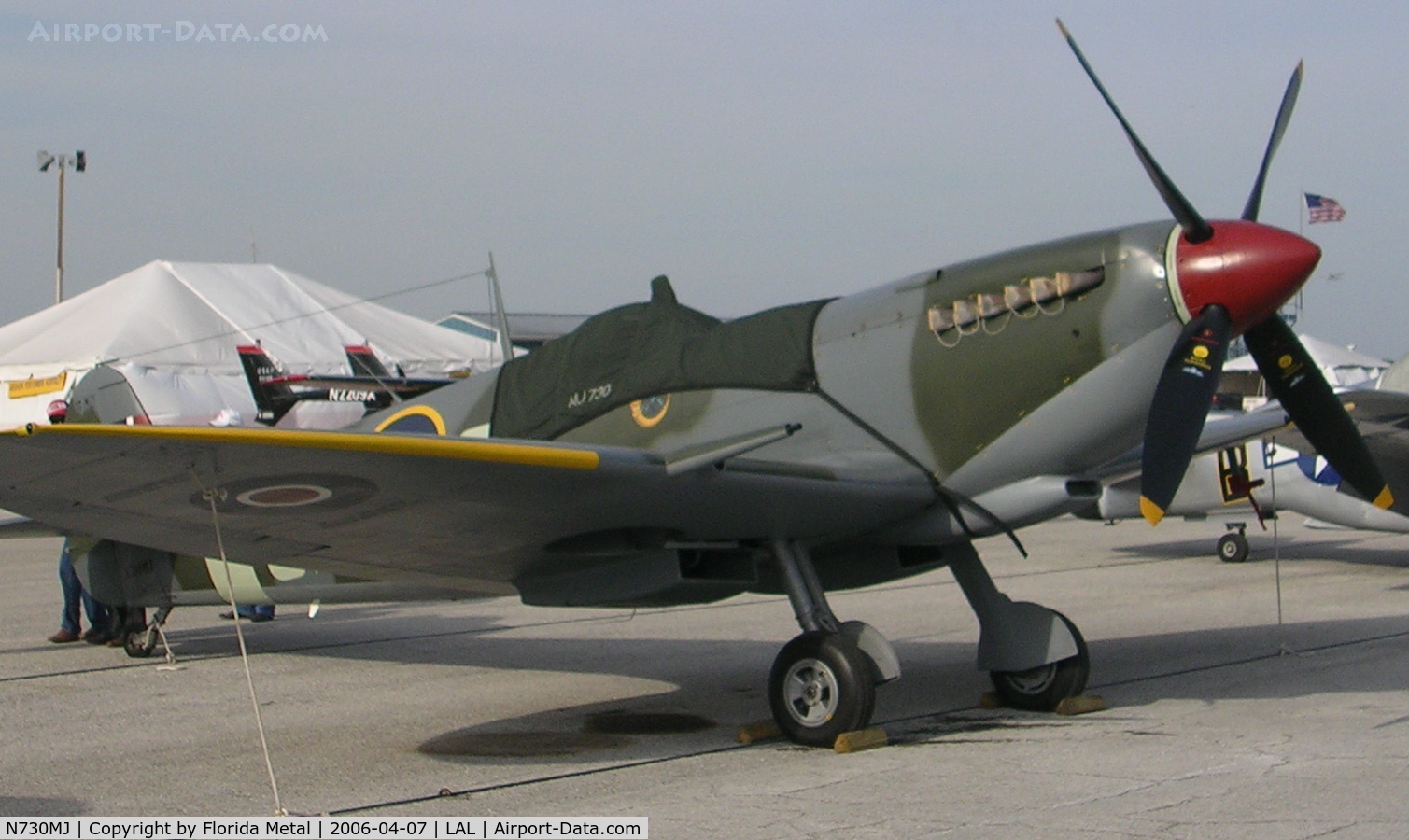 N730MJ, 1943 Supermarine 361 Spitfire HF.IXe C/N CBAF.7243, Spitfire