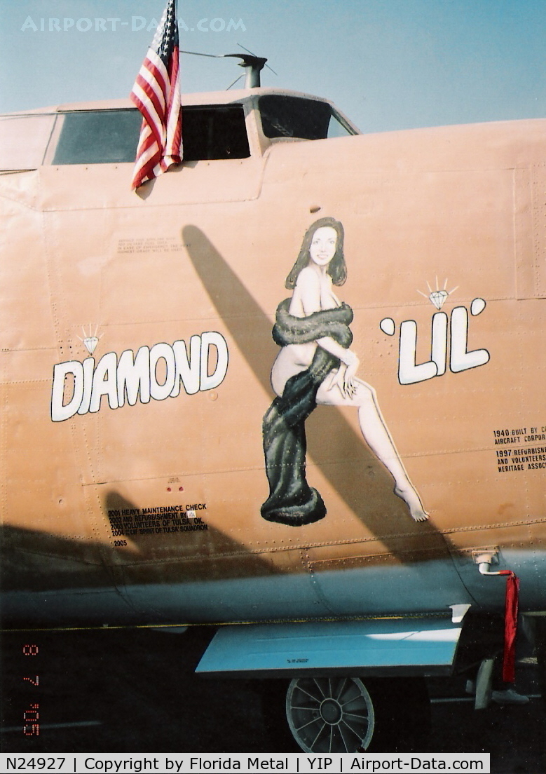 N24927, 1940 Consolidated Vultee RLB30 (B-24) C/N 18, Diamond Lil