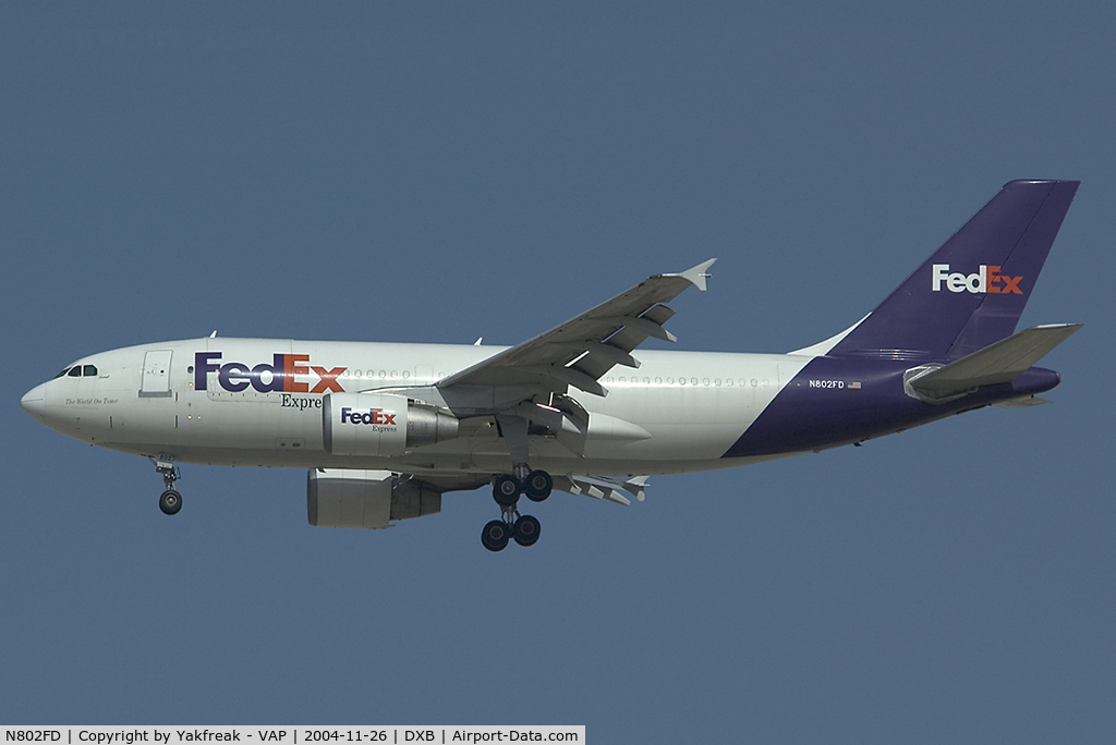 N802FD, 1990 Airbus A310-324/F C/N 542, Fedex Airbus 310