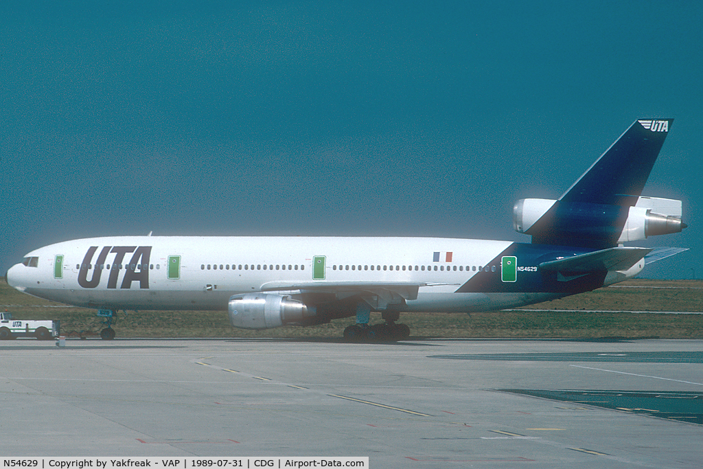 N54629, 1973 Douglas DC-10-30 C/N 46852, UTA DC10