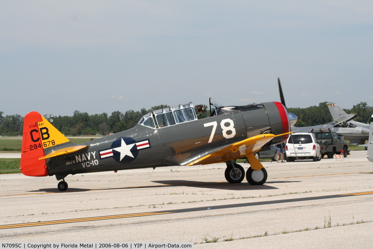 N7095C, North American AT-6D Texan C/N 42-84678, SNJ-5