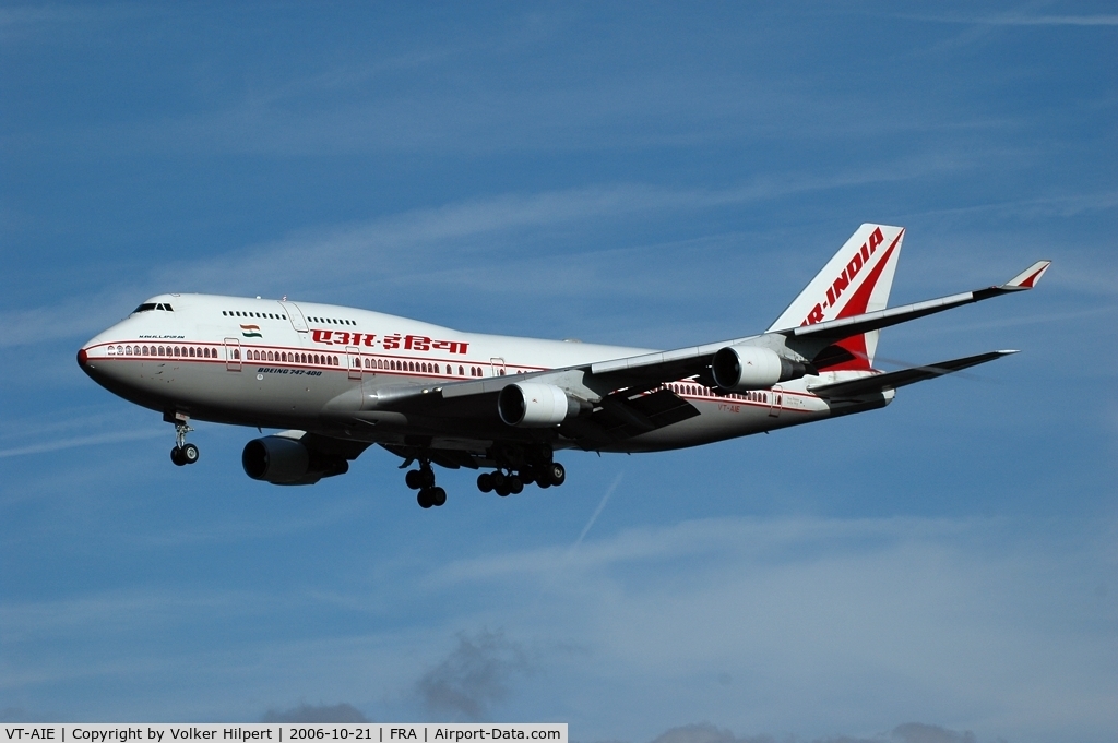 VT-AIE, 1990 Boeing 747-412 C/N 24226, 747-412