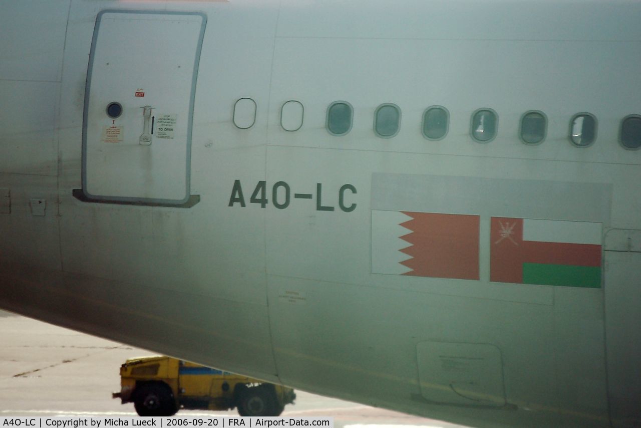 A4O-LC, 1994 Airbus A340-312 C/N 040, At Frankfurt