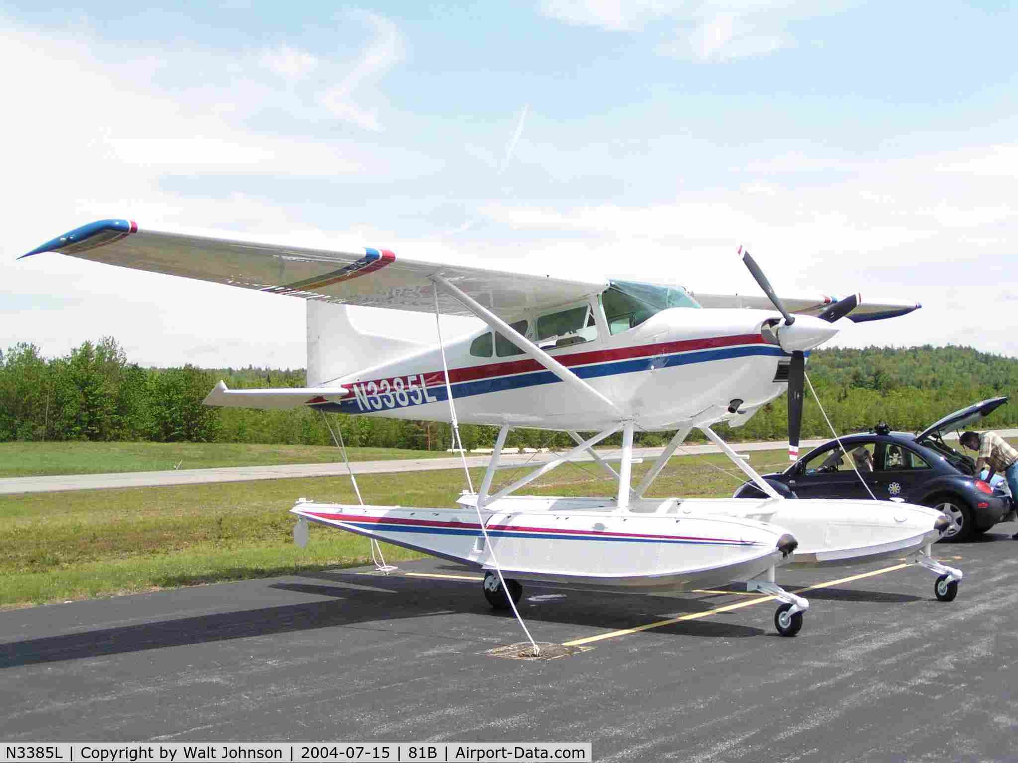 N3385L, 1967 Cessna A185E Skywagon 185 C/N 185-1337, N3385L at Oxford Aviation ME after refinishing