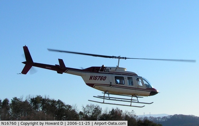 N16760, 1977 Bell 206L LongRanger C/N 45081, Shot at Seiverville Tn.