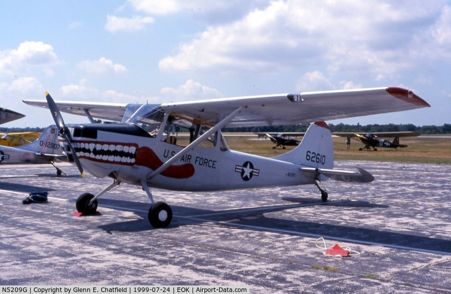 N5209G, 1951 Cessna 305A C/N 21811, L-19A/O-1A 51-4919 at the Liason Bird fly in