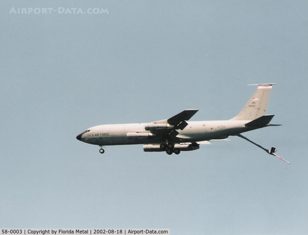 58-0003, 1958 Boeing KC-135E Stratotanker C/N 17748, KC-135 over Chicago Air and Water Show