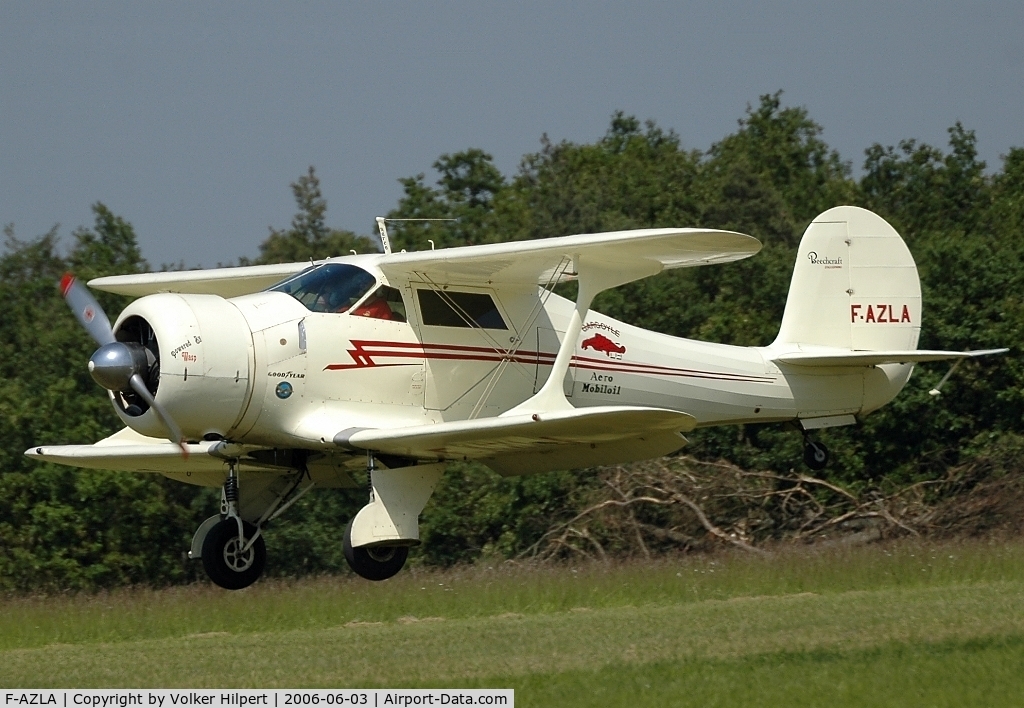 F-AZLA, 1943 Beech D17S Staggerwing C/N 4829, Beechcraft Model 17 Staggerwing (GB-2)