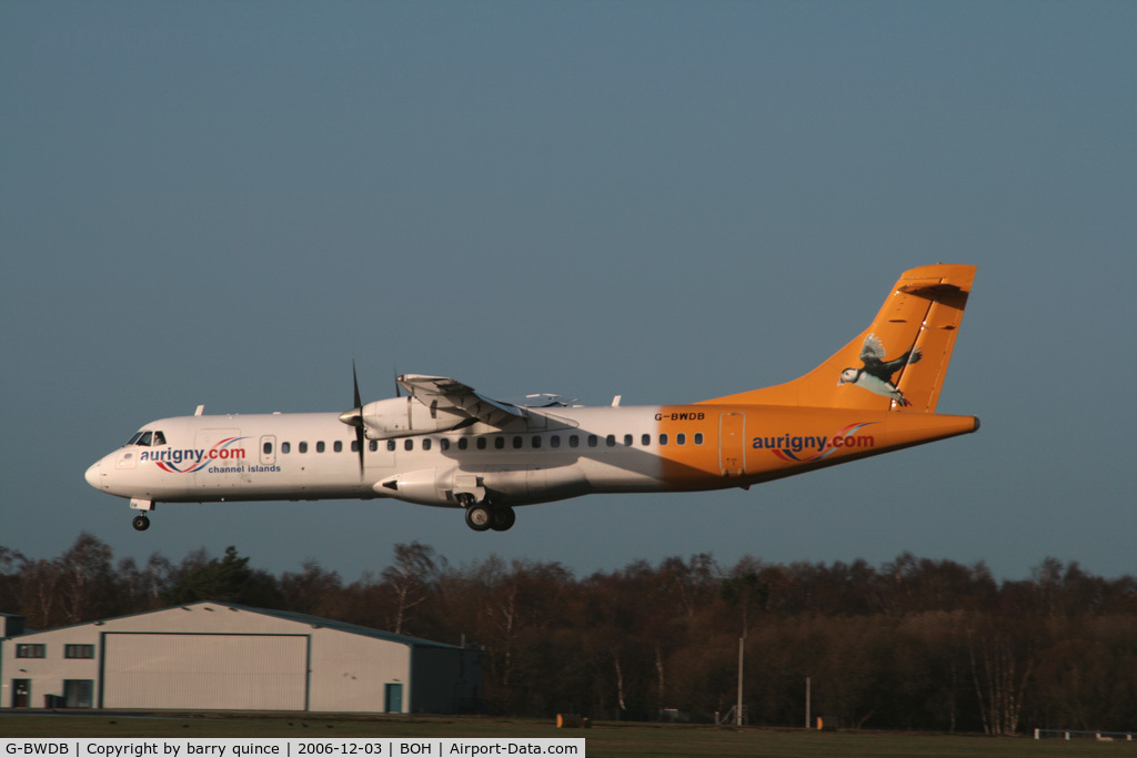 G-BWDB, 1995 ATR 72-202 C/N 449, ATR 72 AURIGNY