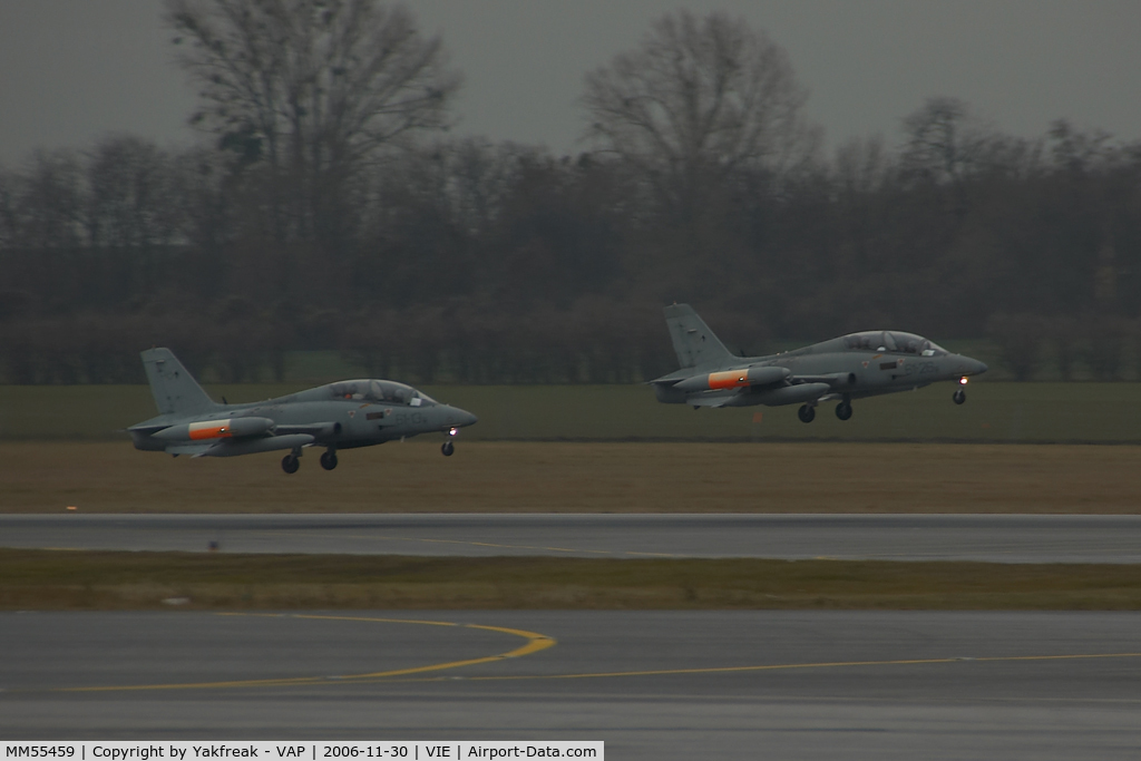 MM55459, Aermacchi MB-339A MLU C/N 6638/035/AA021, Italian Air Force MB339 together with 61-26
