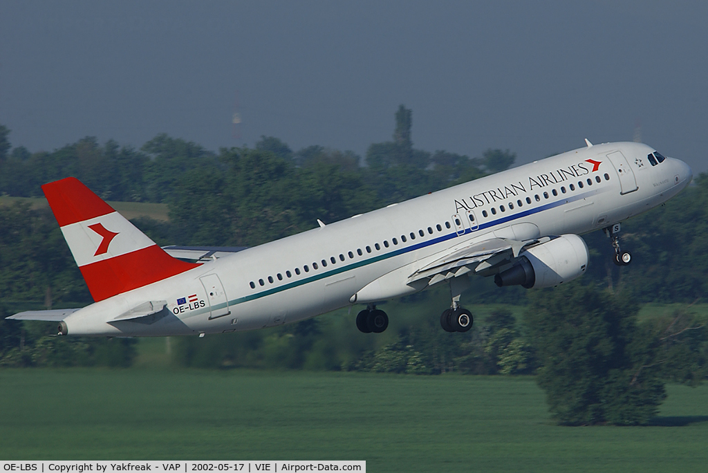 OE-LBS, 2000 Airbus A320-214 C/N 1189, Austrian Airlines Airbus 320