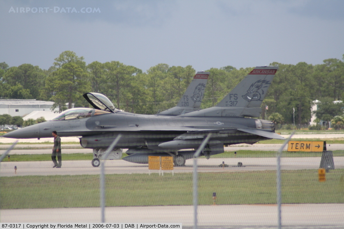 87-0317, 1987 General Dynamics F-16C Fighting Falcon C/N 5C-578, F-16