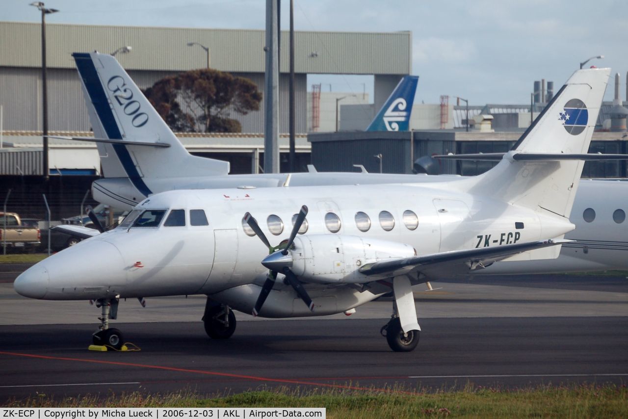 ZK-ECP, 1990 British Aerospace BAe-3212 Jetstream Super 31 C/N 878, parked at Auckland