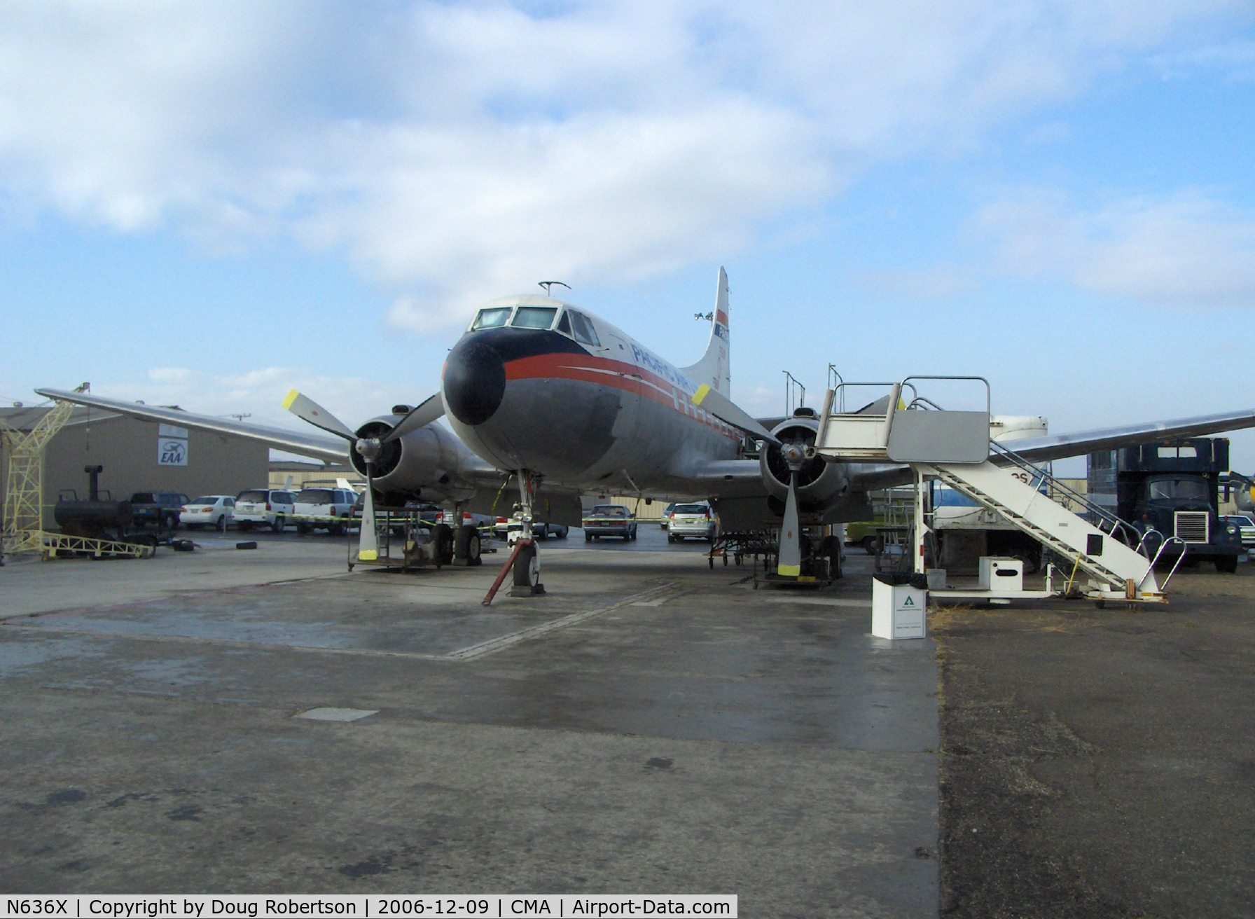 N636X, 1952 Martin 404 C/N 14135, 1952 Martin 4-0-4, two P&W R-2800-CB16 Double Wasp 2,400 Hp, in livery of Pacific Airlines