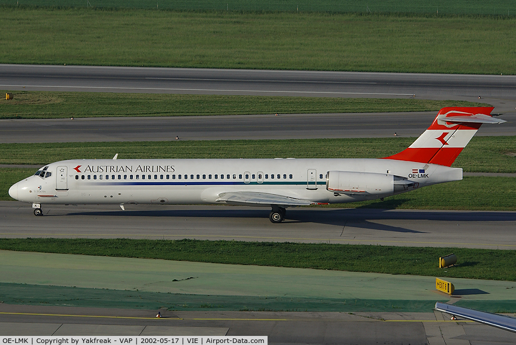 OE-LMK, 1987 McDonnell Douglas DC-9-87 C/N 49411, Austrian Airlines MD87