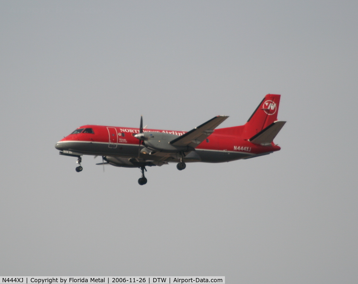 N444XJ, 1998 Saab 340B C/N 340B-444, Mesaba