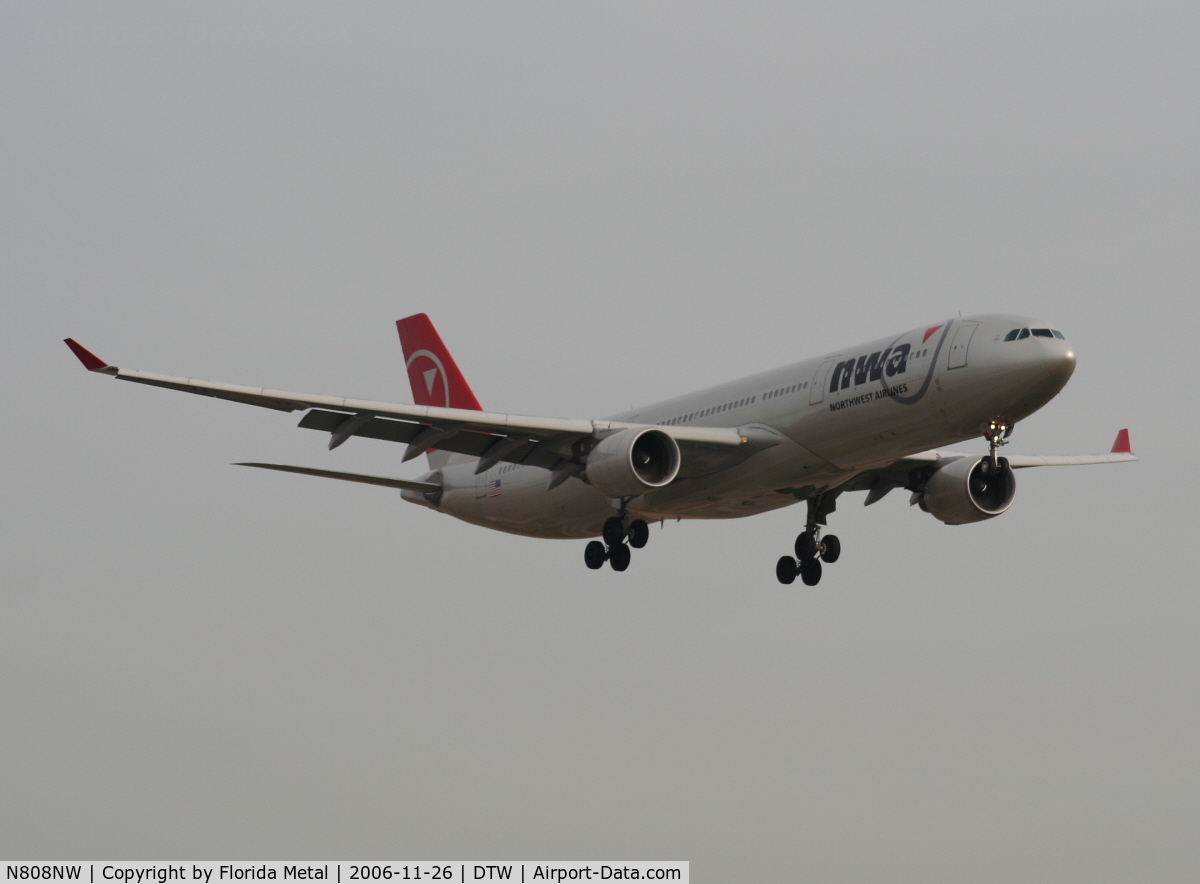 N808NW, 2004 Airbus A330-323 C/N 0591, Inbound from FRA