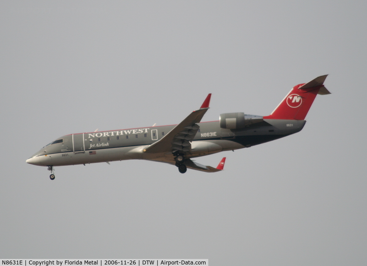 N8631E, 2002 Bombardier CRJ-200LR (CL-600-2B19) C/N 7631, Pinnacle