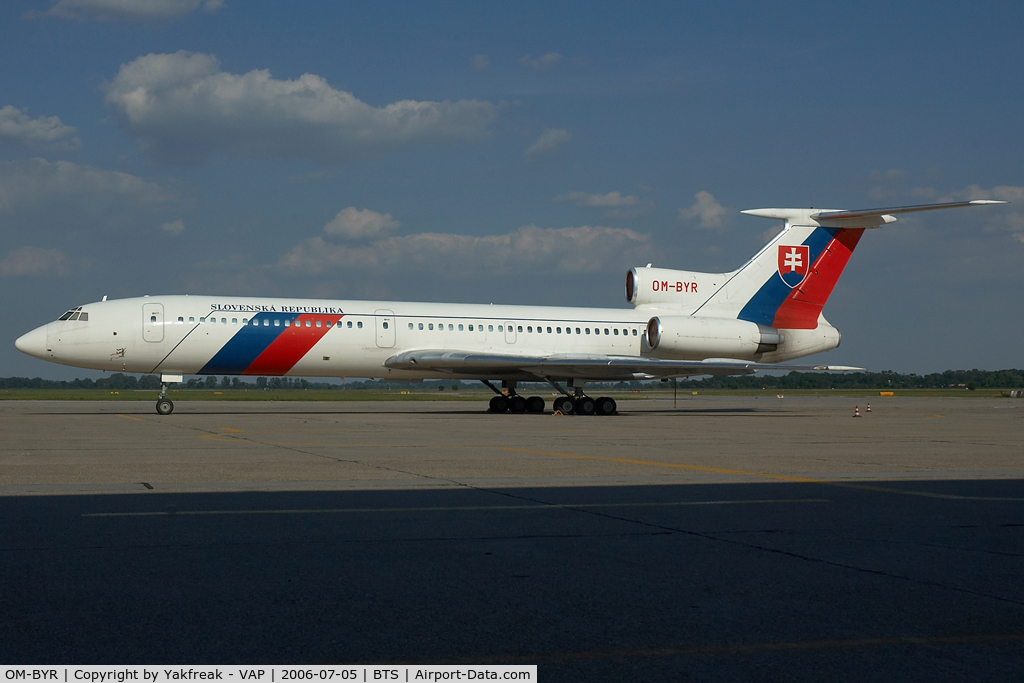 OM-BYR, 1998 Tupolev Tu-154M C/N 98A1012, Slovak Government