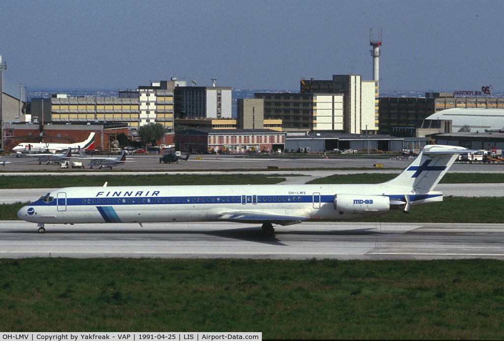 OH-LMV, 1990 McDonnell Douglas MD-83 (DC-9-83) C/N 49904/1680, Finnair MD80