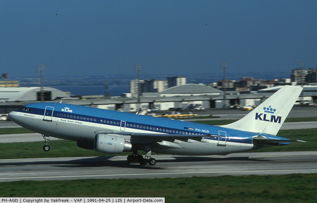 PH-AGD, 1983 Airbus A310-203 C/N 264, KLM Airbus 310