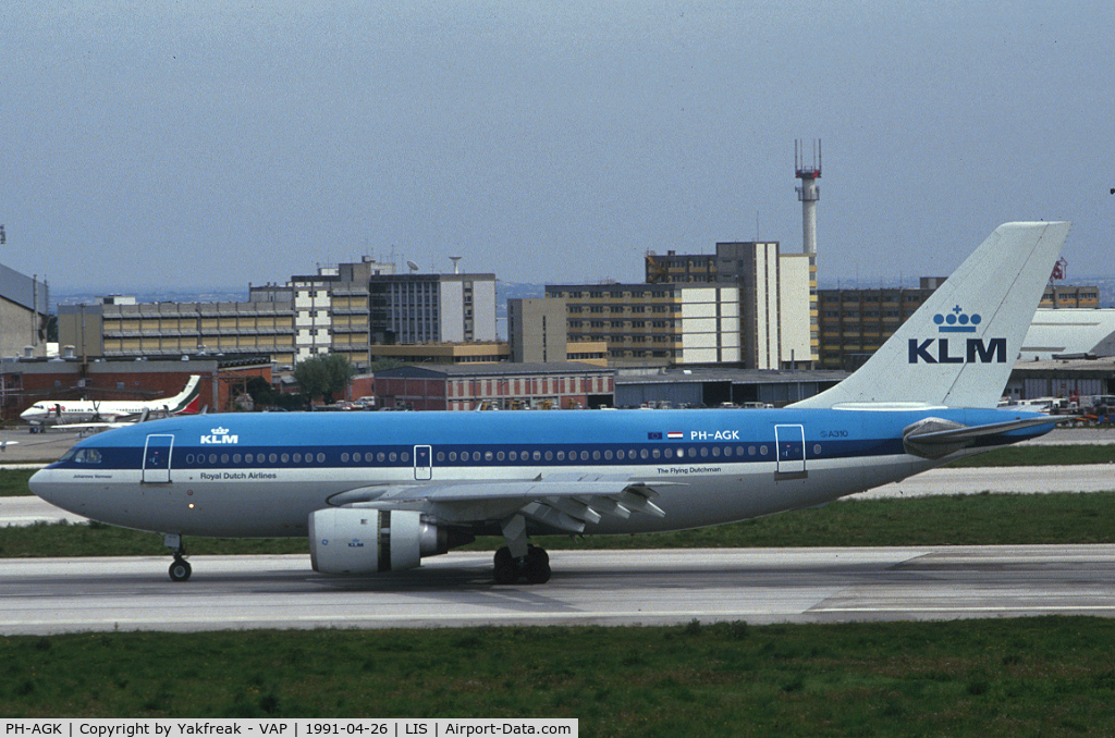 PH-AGK, 1985 Airbus A310-203 C/N 394, KLM Airbus 310