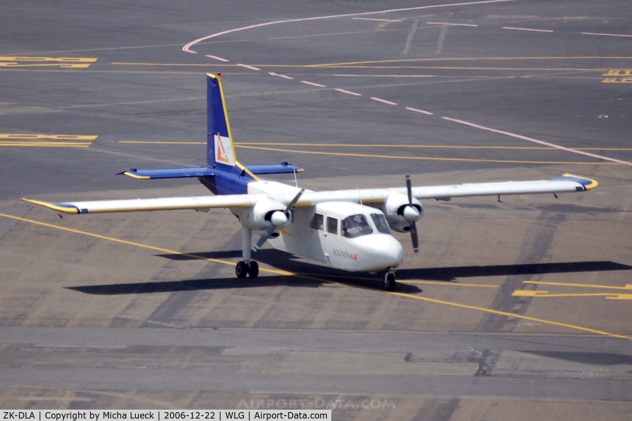 ZK-DLA, Pilatus Britten-Norman BN-2B-26 Islander C/N 2131, Just arrived in Wellington