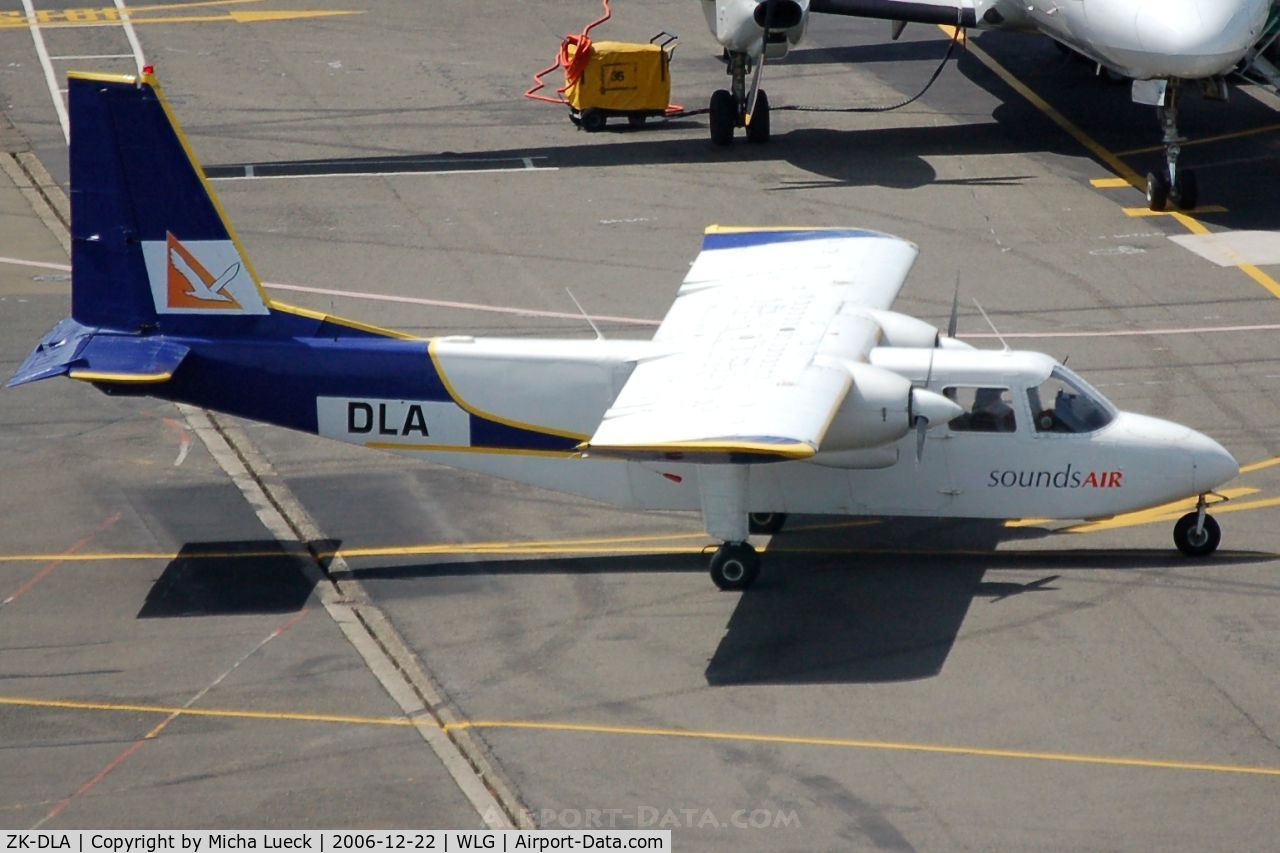 ZK-DLA, Pilatus Britten-Norman BN-2B-26 Islander C/N 2131, Taxiing to the gate