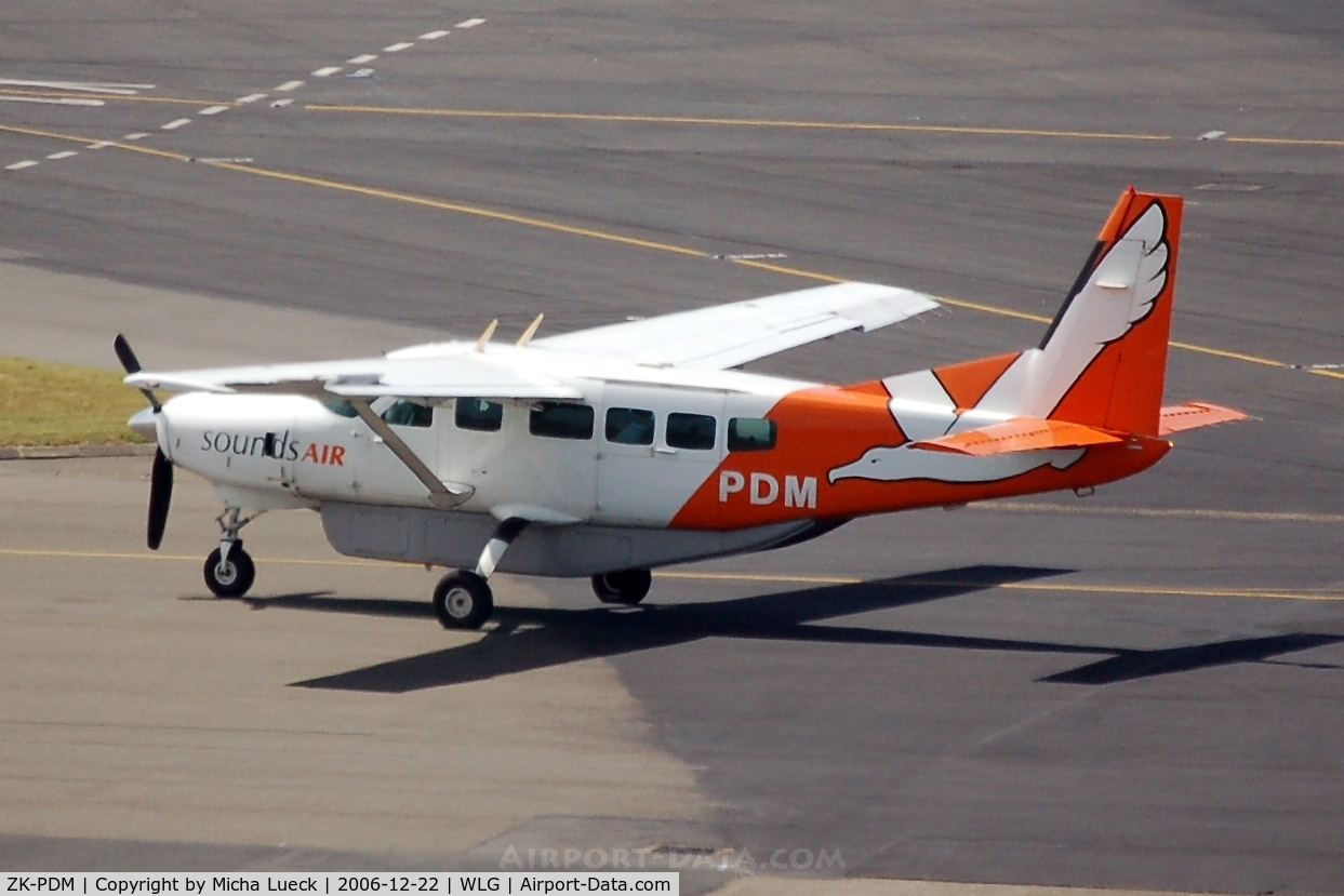 ZK-PDM, Cessna 208 Caravan 1 C/N 20800240, Sounds Air operates flights across Malborough Sounds