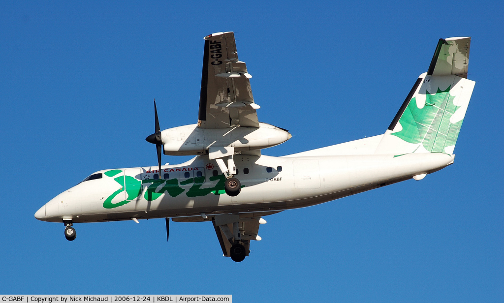 C-GABF, 1986 De Havilland Canada DHC-8-102 Dash 8 C/N 025, Jazz final to 33