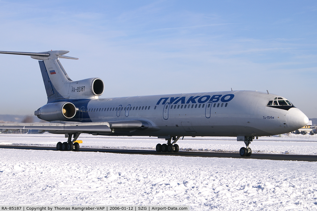 RA-85187, 1992 Tupolev Tu-154M C/N 92A919, Pulkovo Aviation Enterprise TU-154M
