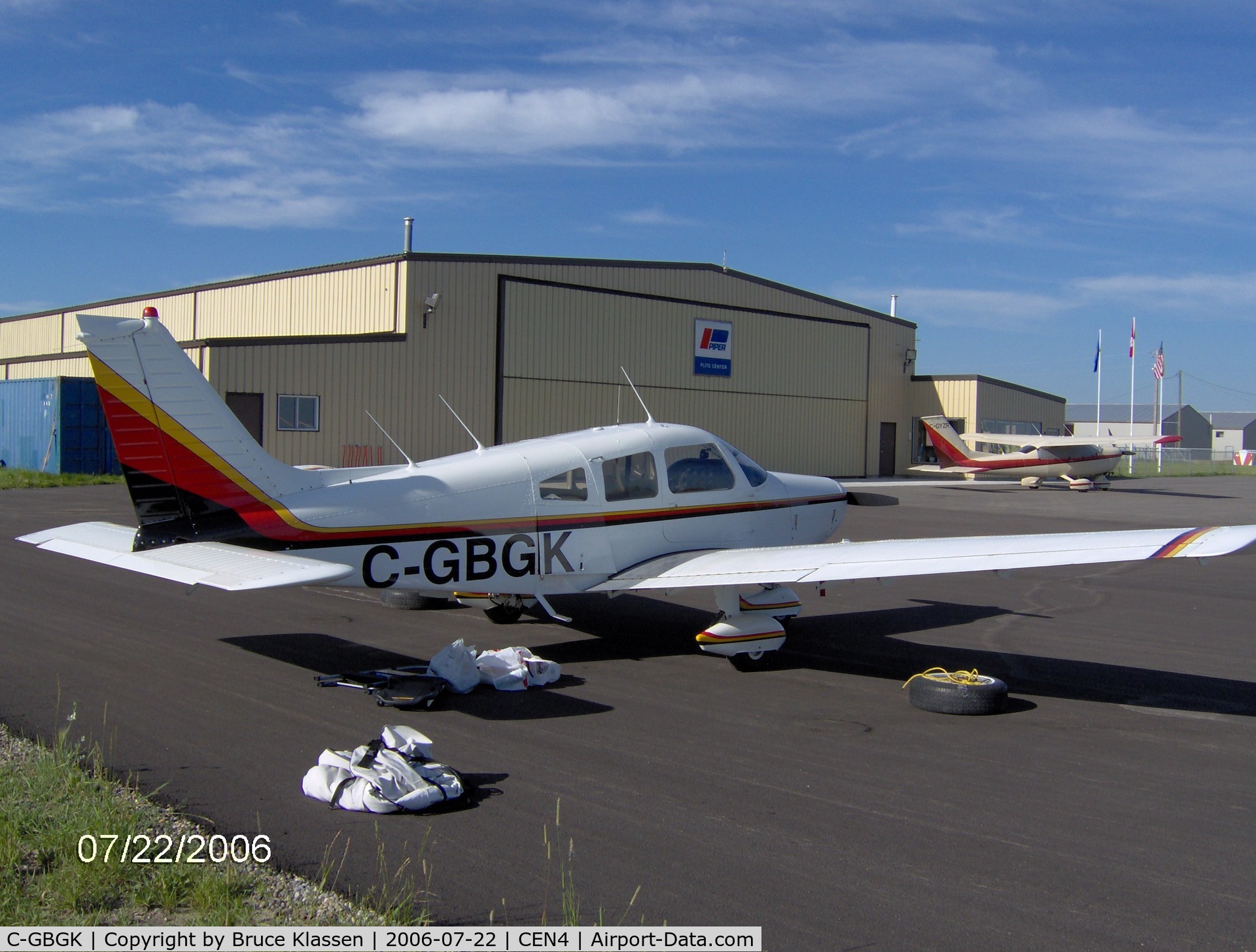 C-GBGK, 1974 Piper PA-28-151 Cherokee Warrior C/N 28-7515143, At High River AB