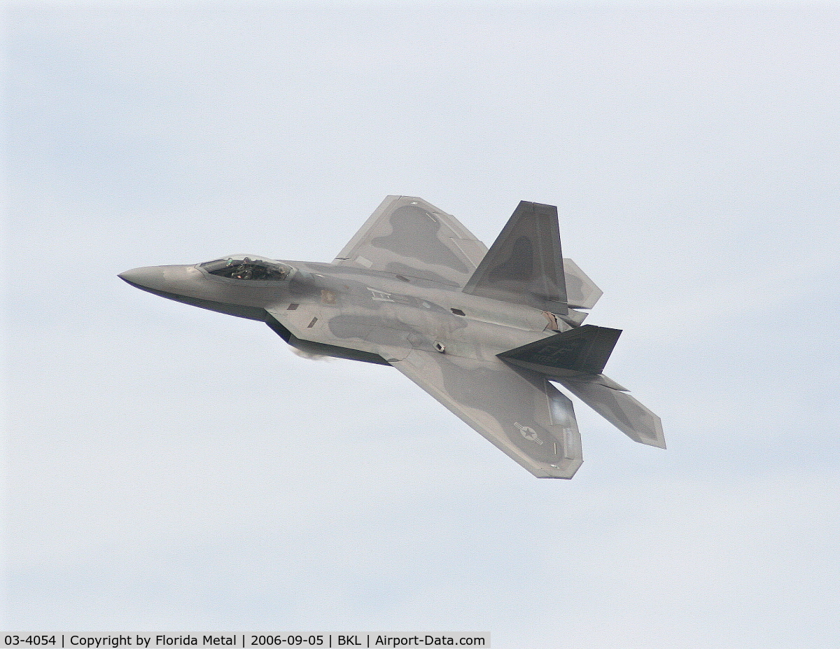 03-4054, 2003 Lockheed Martin F-22A Raptor C/N 4054, F-22