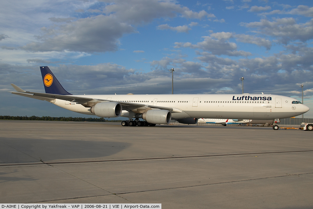 D-AIHE, 2003 Airbus A340-642 C/N 540, Lufthansa Airbus 340-600