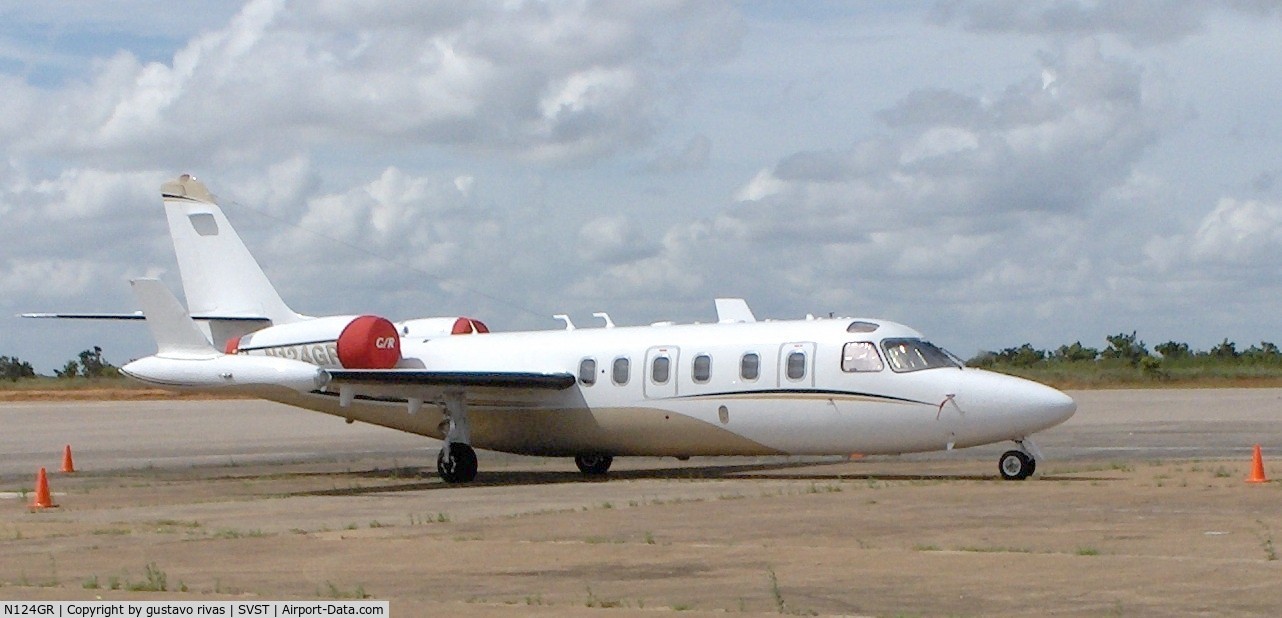 N124GR, 1984 Israel Aircraft Industries IAI-1124A Westwind II C/N 315, parked at  san tome airport venezuela svst