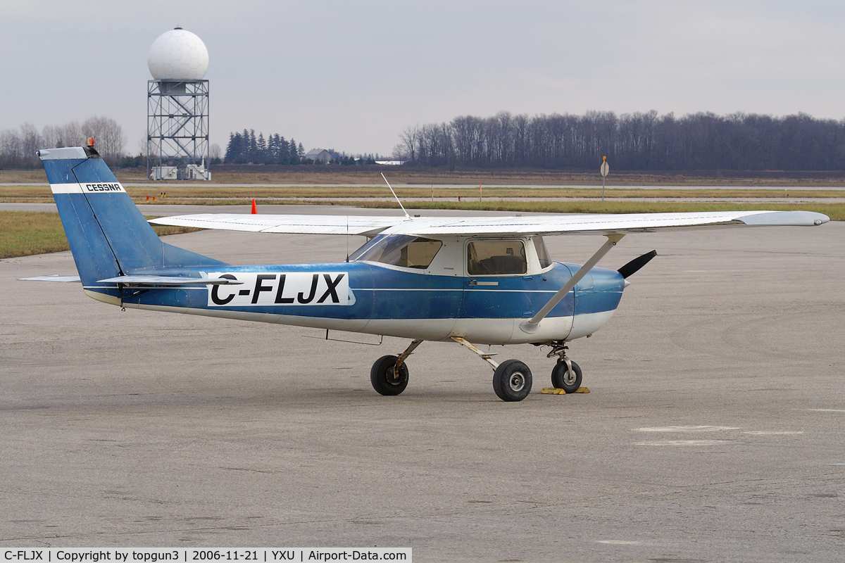 C-FLJX, 1968 Cessna 150J C/N 15069880, Parked at ESSO ramp.