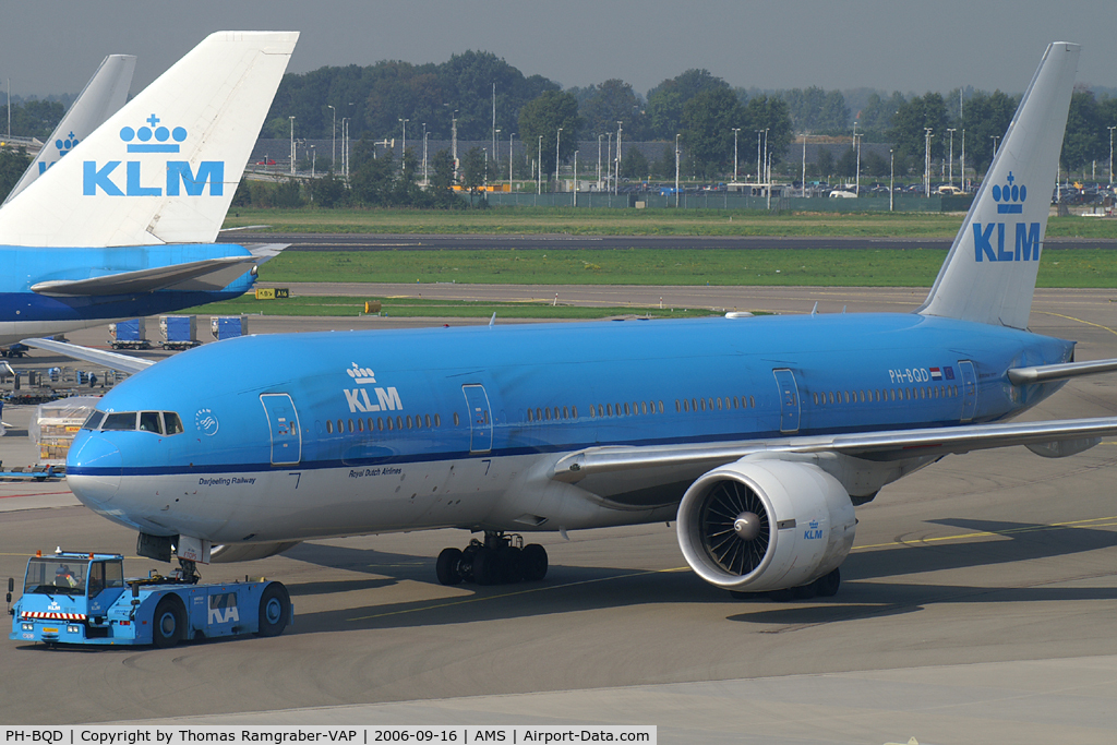 PH-BQD, 2003 Boeing 777-206/ER C/N 33713, KLM Royal Dutch Airlines B777-200