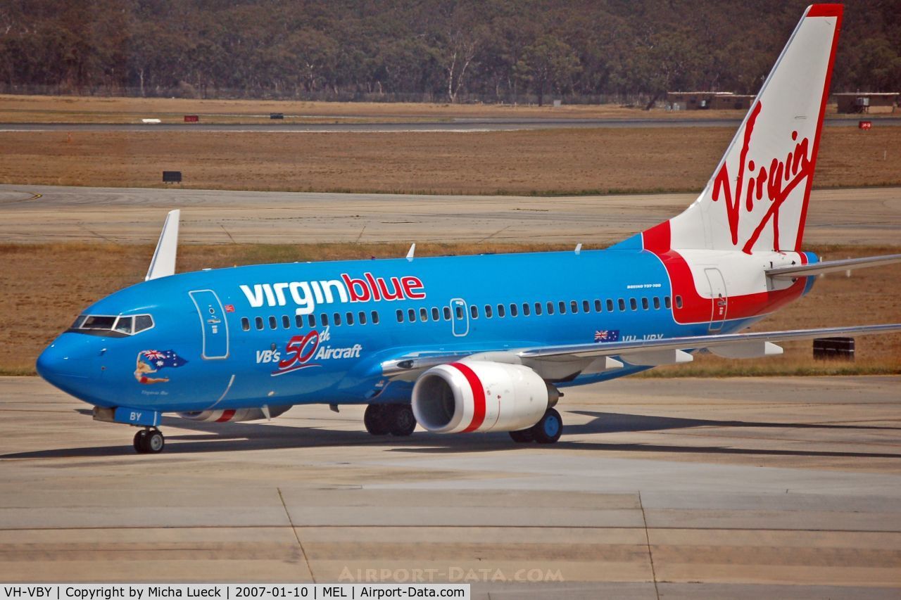 VH-VBY, 2005 Boeing 737-7FE C/N 34323, Virgin Blue's 50th Aircraft