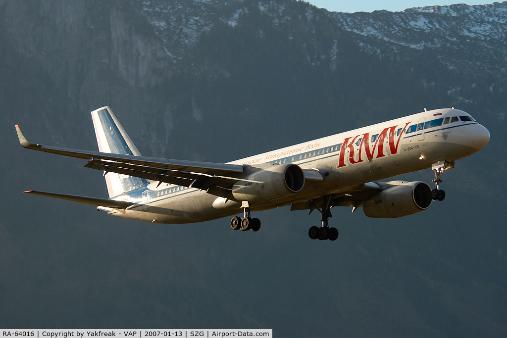 RA-64016, 1995 Tupolev Tu-204-100 C/N 1450742364016, KMV Tupolev 204