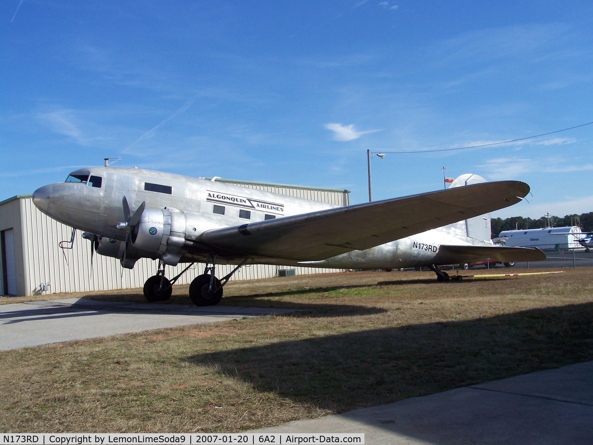 N173RD, 1944 Douglas DC-3C C/N 25313, This was taken during a quick stop to the Griffin Spalding Airport.