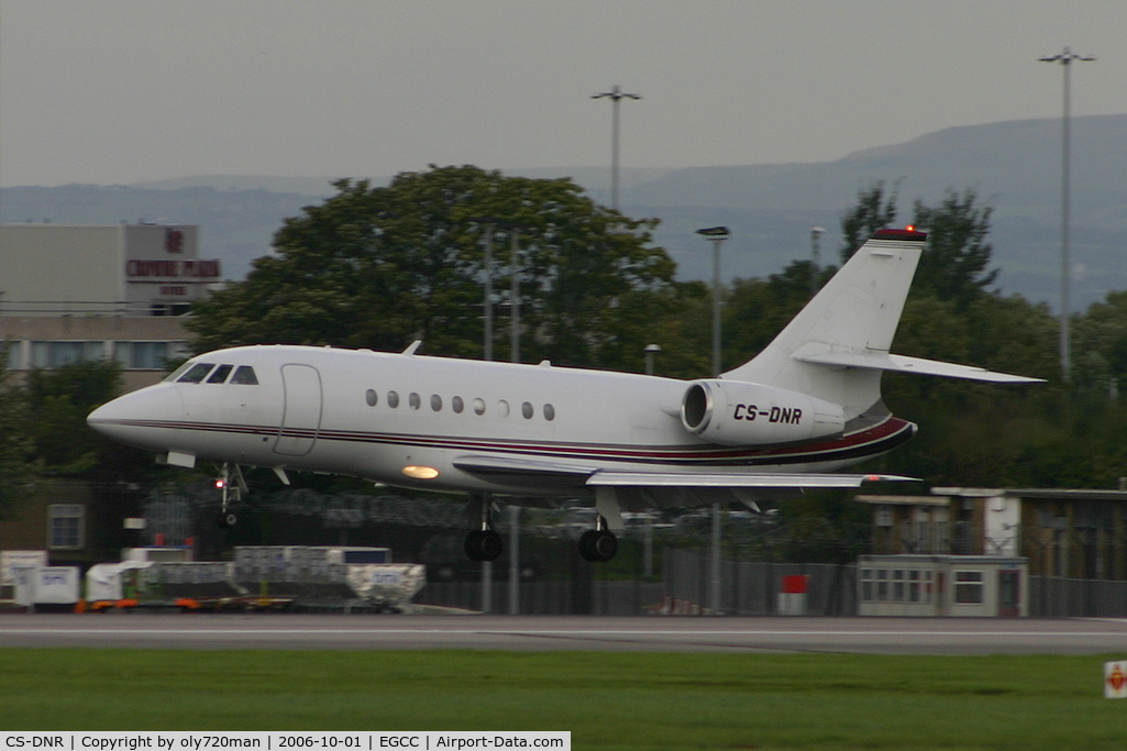 CS-DNR, 2000 Dassault Falcon 2000 C/N 120, Netjets are regular visitors to Manchester