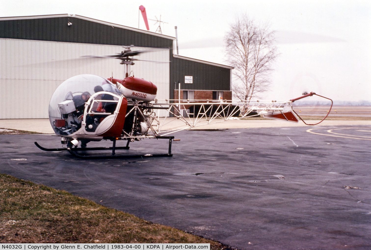 N4032G, 1968 Bell 47G-4A C/N 7618, Chicago Fire Department's.  Photo taken for aircraft recognition training